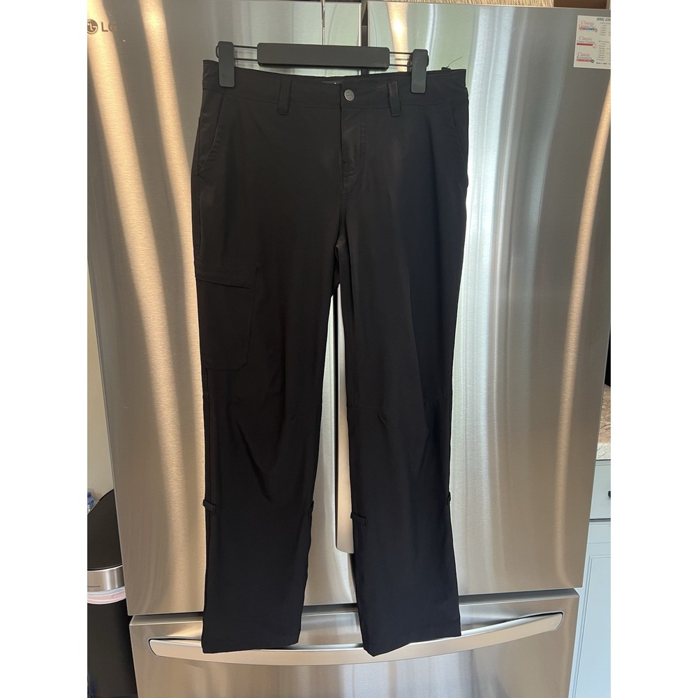 REI Co-op Women's Hiking Pants Black Stretch Cargo Outdoor Pants Size 8 Petite